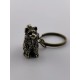 Llavero de bronce «Gato vigilante»