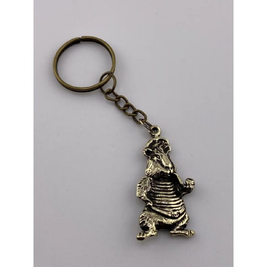 Llavero de bronce «Cobaya»