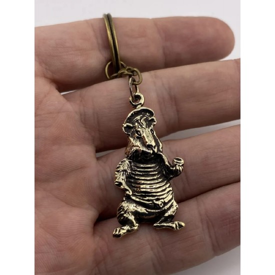 Llavero de bronce «Cobaya»