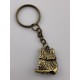 Porte-cles en bronze « Chat avec un poisson »