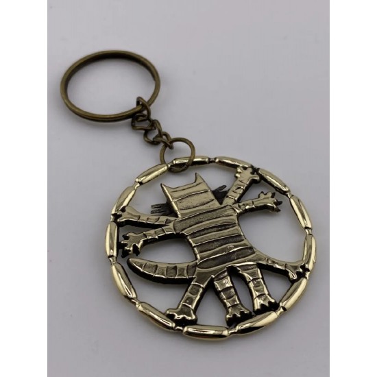 Llavero de bronce «Gato da Vinci»