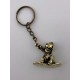 Llavero de bronce «Snowboarder»