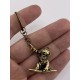 Llavero de bronce «Snowboarder»