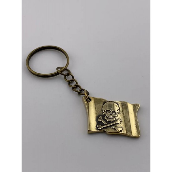 Бронзов ключодържател «Пиратско знаме (Jolly Roger)»