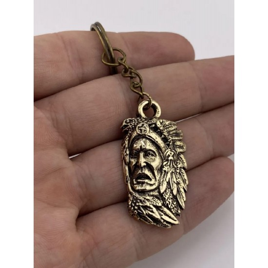 Llavero de bronce «Indigena norteamericano»