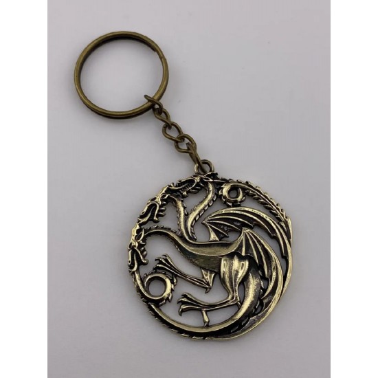 Llavero de bronce «Emblema de los Targaryen»