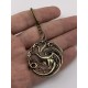 Llavero de bronce «Emblema de los Targaryen»