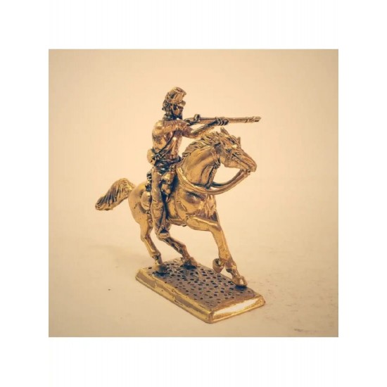Miniatura de bronce «Cazador frances de Africa (Chasseur d'Afrique)»