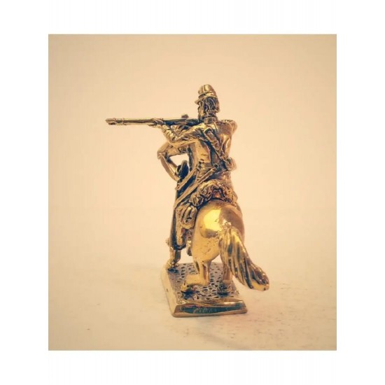 Miniatura de bronce «Cazador frances de Africa (Chasseur d'Afrique)»