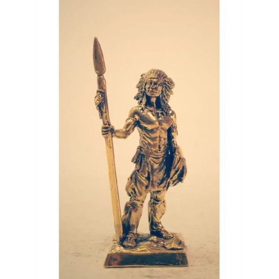 Miniatura de bronce «Guerrero noble de las tribus de las llanuras»