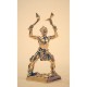 Miniature en bronze « Guerrier iroquois a la massue de guerre et au tomahawk »