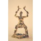 Miniature en bronze « Guerrier iroquois a la massue de guerre et au tomahawk »