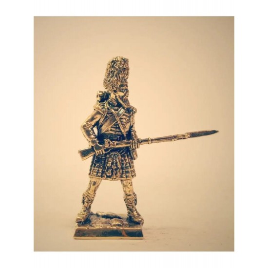 Miniatura de bronce «Soldado del 42.o Regimiento Real de las Tierras Altas "Black Watch"»