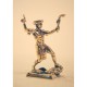Miniature en bronze « Guerrier iroquois au tricorne britannique »