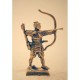 Miniatura de bronce «Samurai arquero con armadura tosei gusoku»