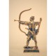 Miniatura de bronce «Samurai arquero con armadura tosei gusoku»