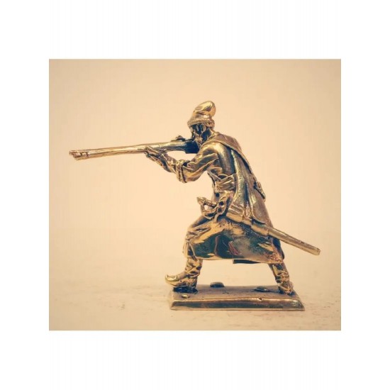 Miniatura de bronce «Estrelet mosquetero disparando»
