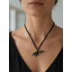 Pendentif en bronze « Chat aviateur »
