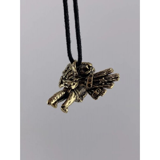 Pendentif en bronze « Chat aviateur »