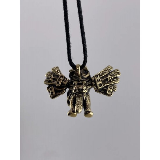 Pendentif en bronze « Chat aviateur »