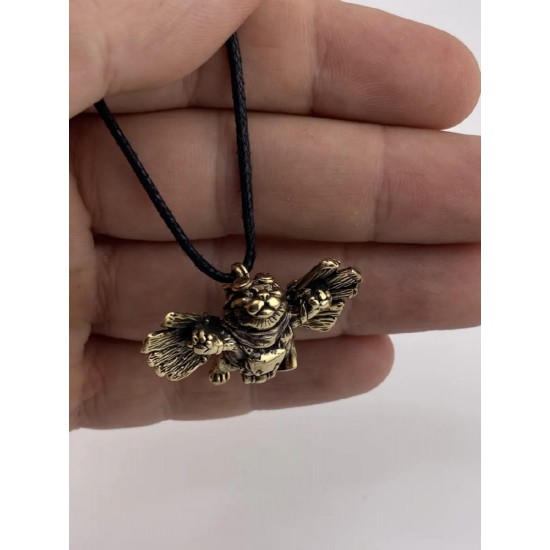 Pendentif en bronze « Chat aviateur »