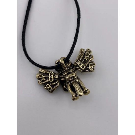 Pendentif en bronze « Chat aviateur »