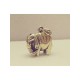 Colgante de bronce «Elefante a rayas»