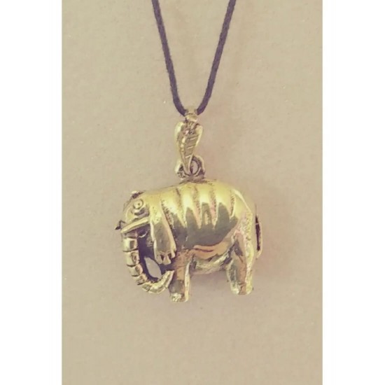 Colgante de bronce «Elefante a rayas»