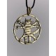 Colgante de bronce «Gato da Vinci»