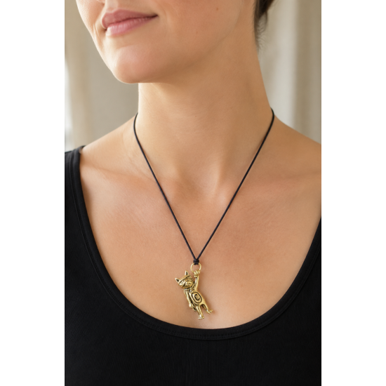 Super Cat Bronze Pendant