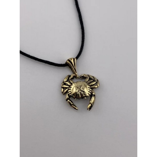 Crab Bronze Pendant