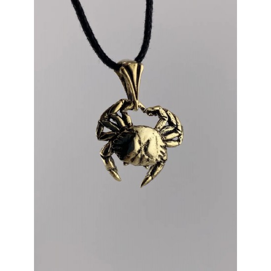 Crab Bronze Pendant