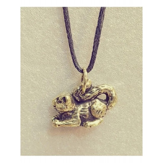 Sneaking Cat Bronze Pendant Sneaking Cat Bronze Pendant