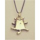 Ballerina Cat Bronze Pendant