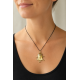 Ballerina Cat Bronze Pendant