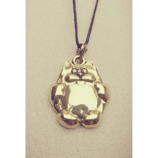 Vasily the Cat Bronze Pendant