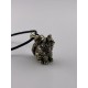 Watchful Cat Bronze Pendant