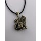 Watchful Cat Bronze Pendant