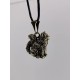 Watchful Cat Bronze Pendant