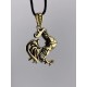 Rooster Bronze Pendant
