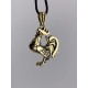 Rooster Bronze Pendant