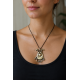 Smiling Dog Bronze Pendant