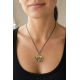 Flat Elephant Bronze Pendant