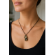 Squirrel with a Nut Bronze Pendant