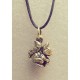 Squirrel with a Nut Bronze Pendant