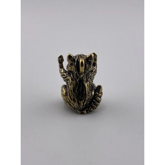 Raccoon Bronze Pendant