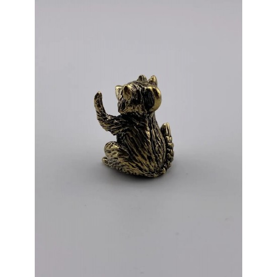 Raccoon Bronze Pendant