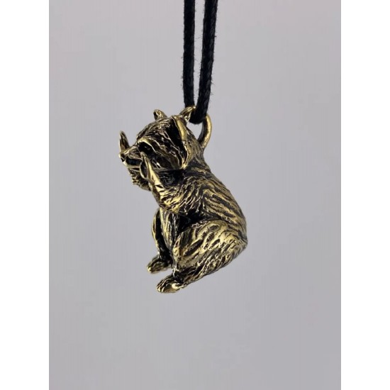 Raccoon Bronze Pendant