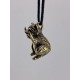 Raccoon Bronze Pendant