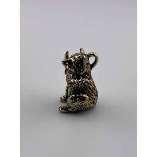 Raccoon Bronze Pendant
